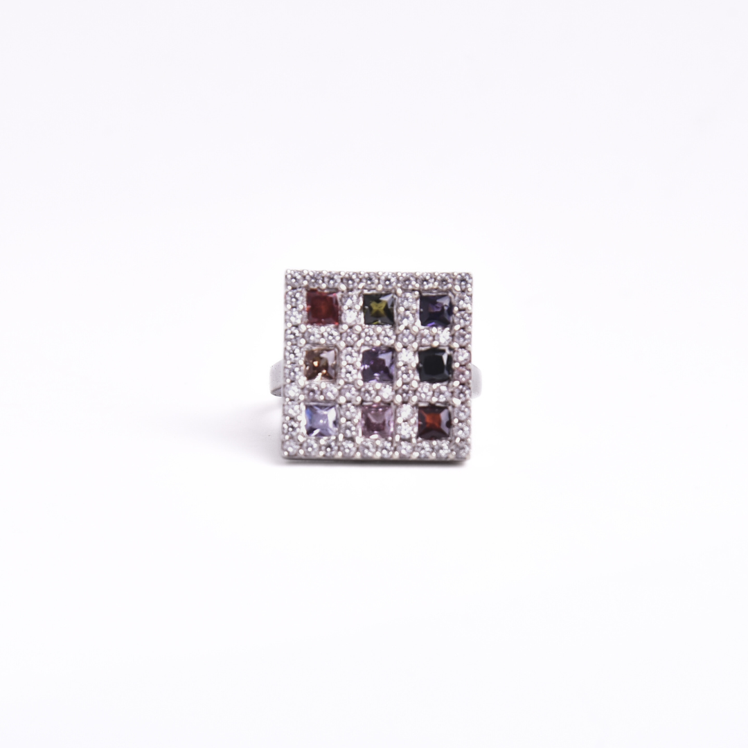 Patchwork Prism Ring Free Size / 6.72 g