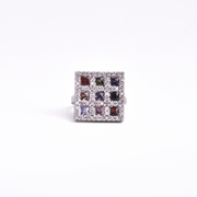 Patchwork Prism Ring Free Size