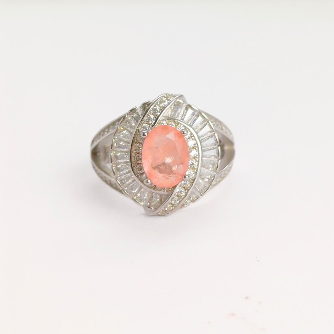 Peach Prism Ring 15 mm / 5.39 g
