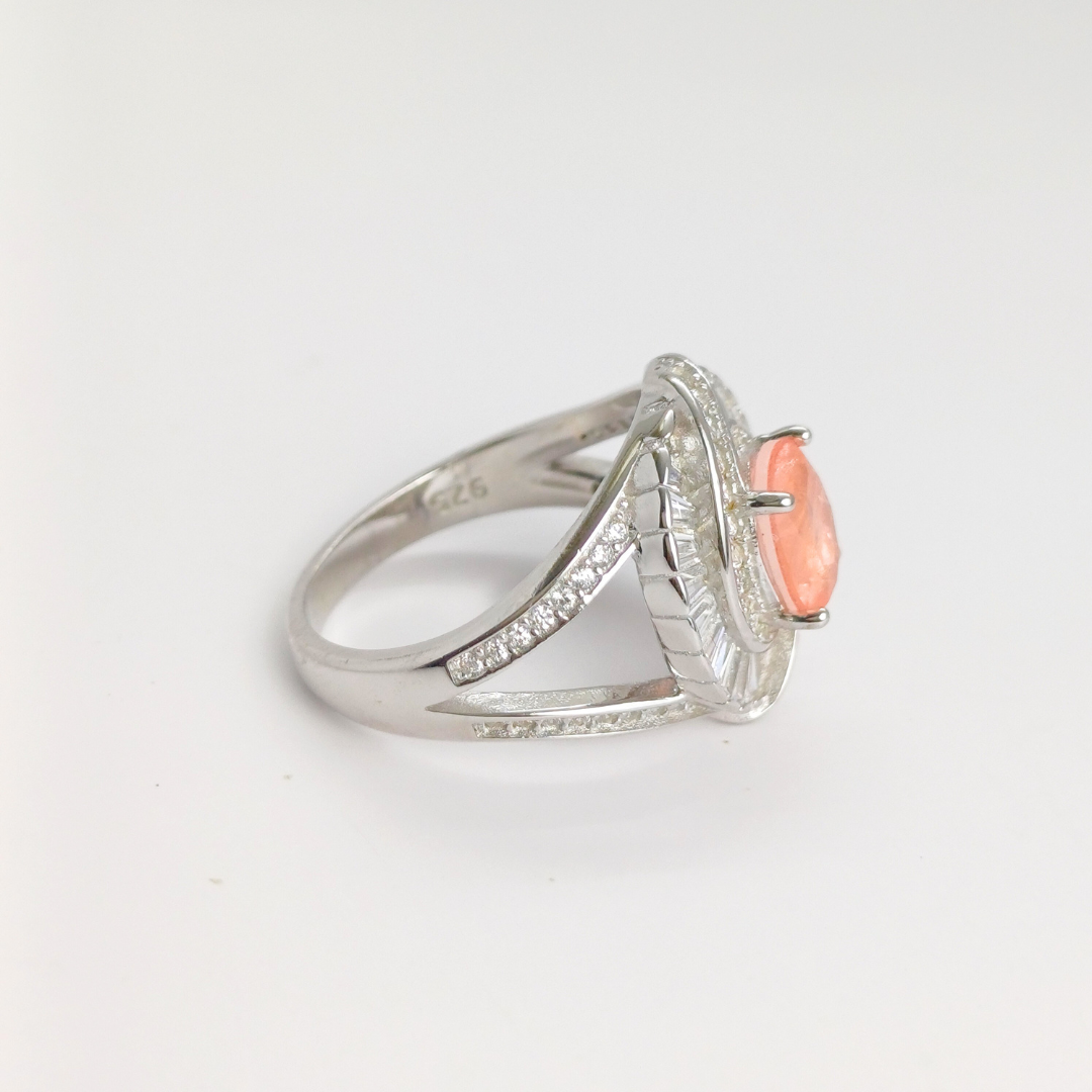 Peach Prism Ring 15 mm / 5.39 g