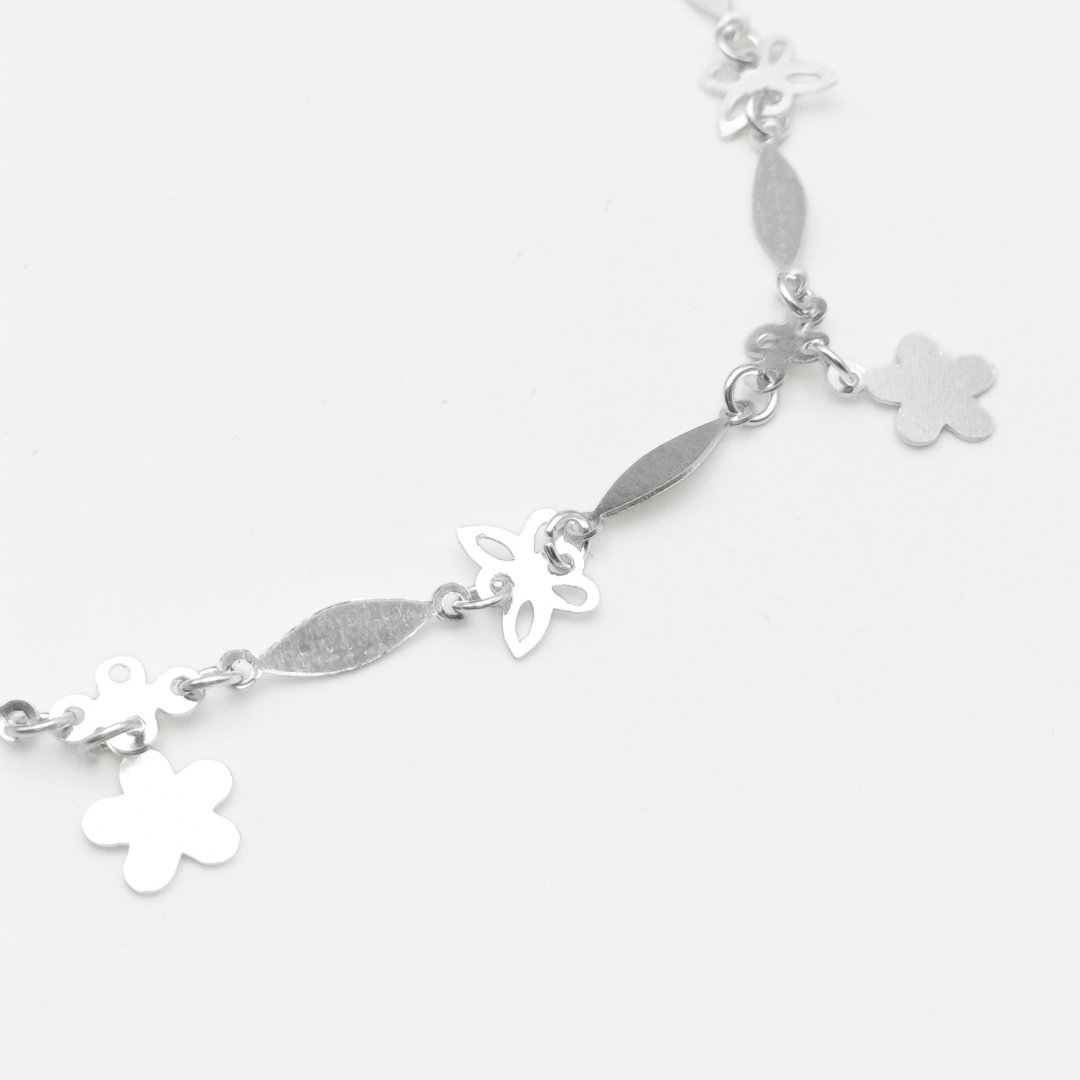 Petal & Leaf Whisper Anklet 254 mm / 4.94 g