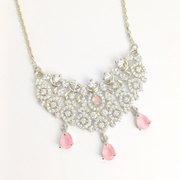 Pink Blossom Necklace Set 18.12 g