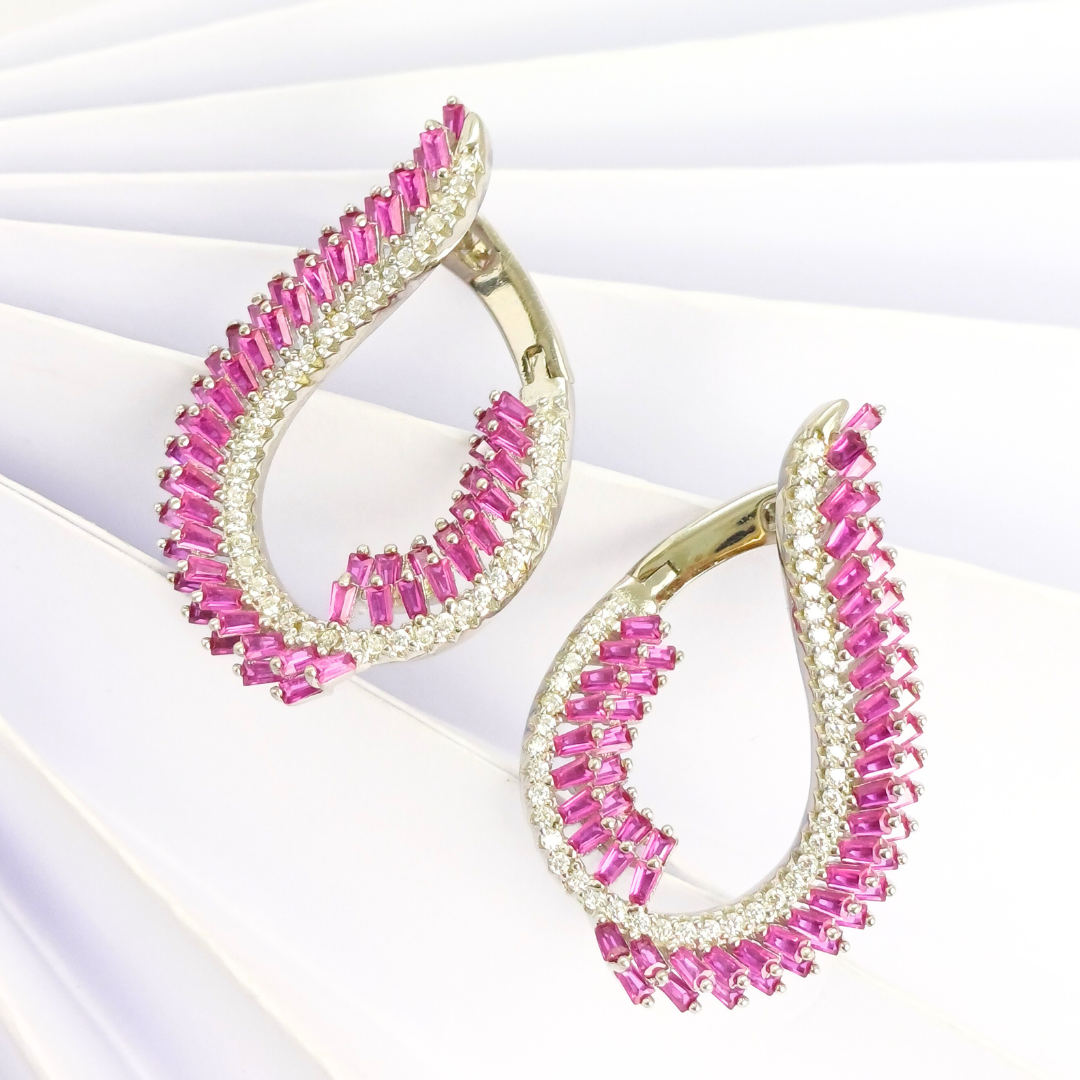 Pink Cascade Earrings 7.52 g