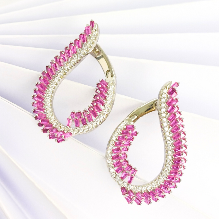 Pink Cascade Earrings 7.52 g