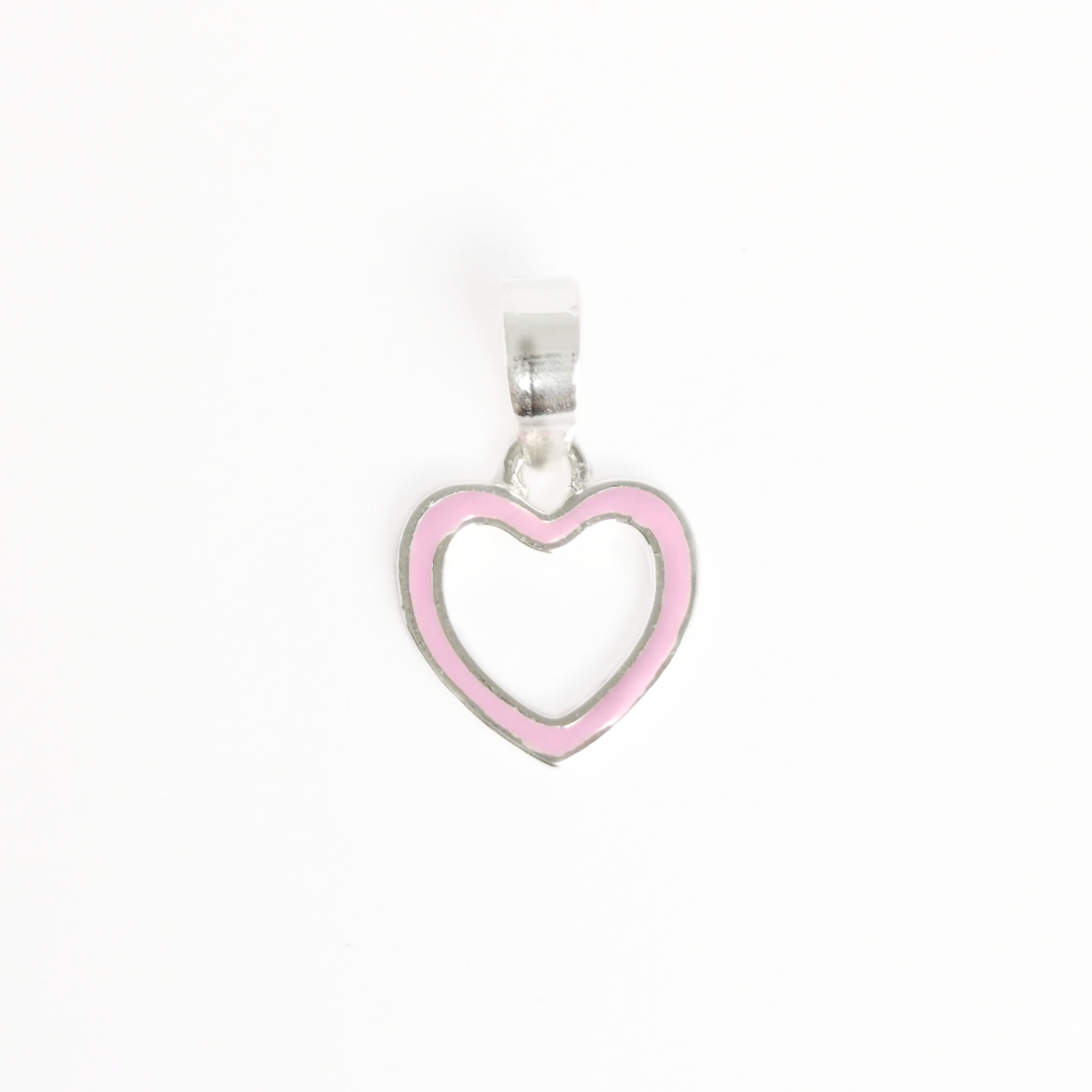 Pink Heartbeat Pendant Free Size