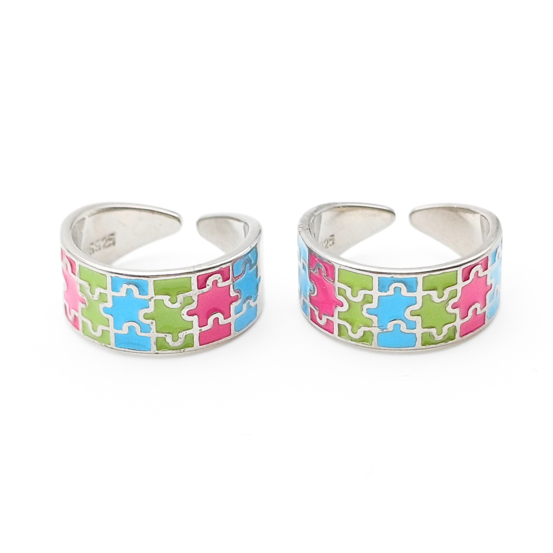 Puzzle Perfect Toe Rings FREE Size / 4.7 g