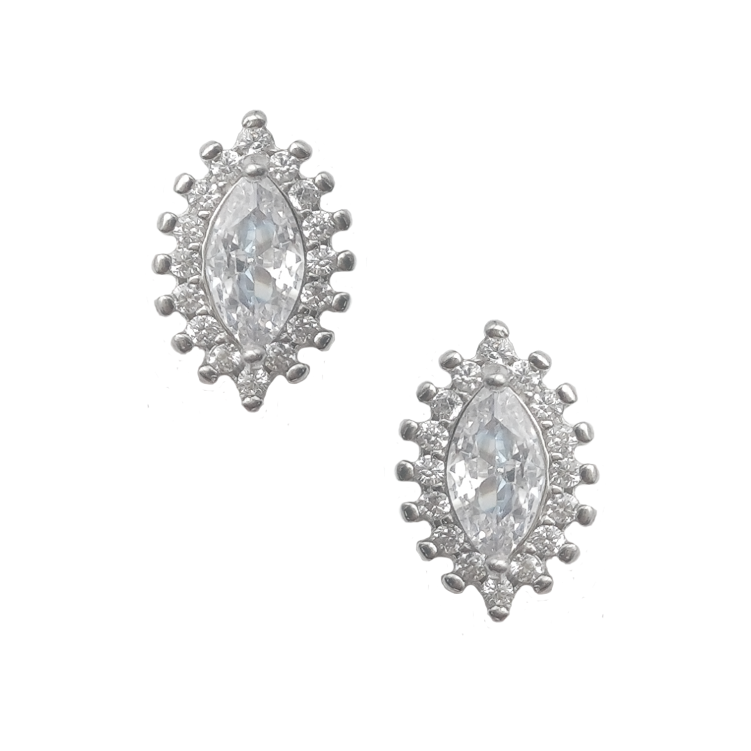 Radiant Oval Halo Chain Set 9.56 g