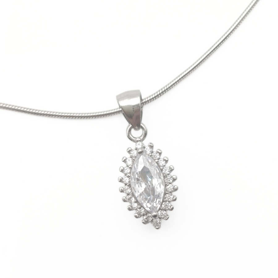 Radiant Oval Halo Chain Set 9.56 g