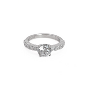 Radiant Solitaire Ring 10 mm