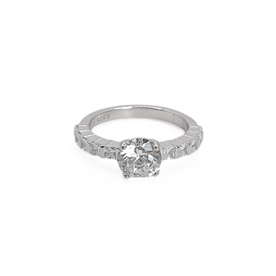 Radiant Solitaire Ring 10 mm