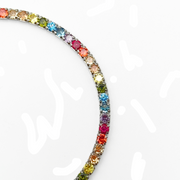 Rainbow Tennis Bracelet 178 mm / 6.14 g