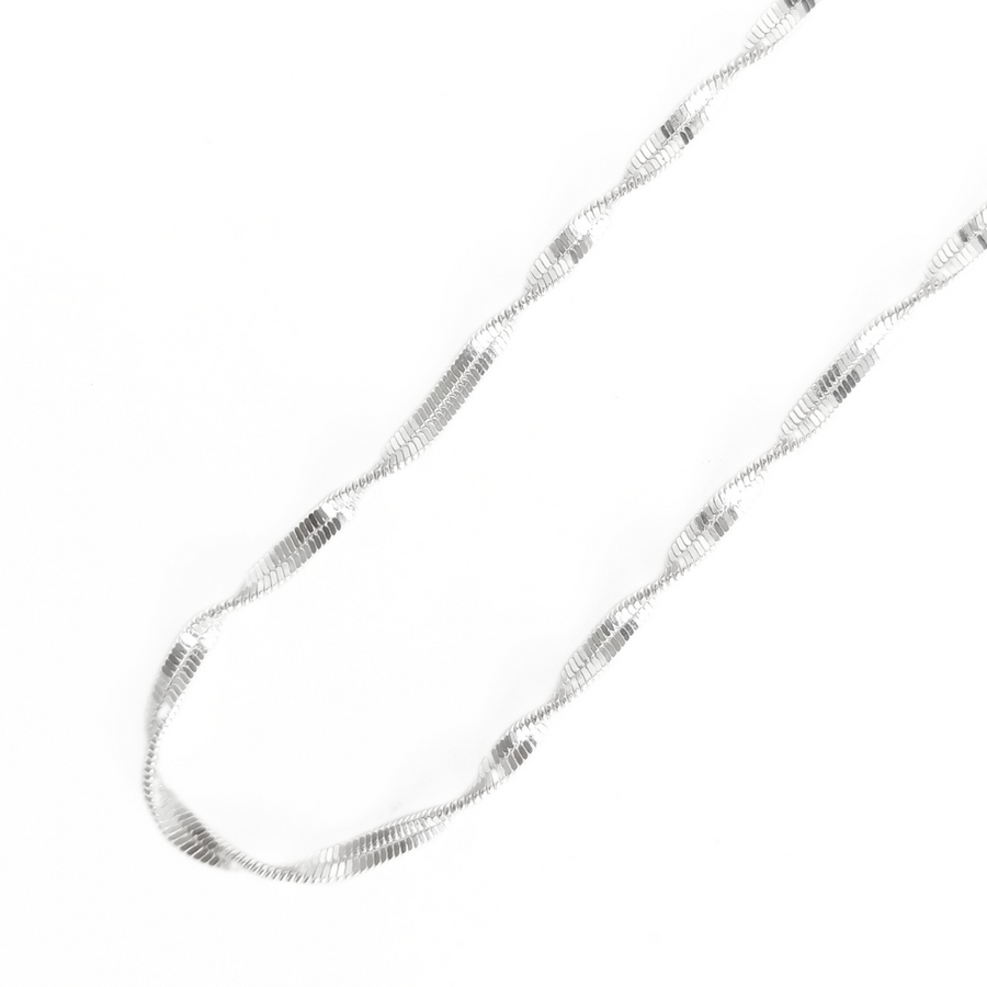 Ribbon Twist Chain 18 inches / 5.59 g