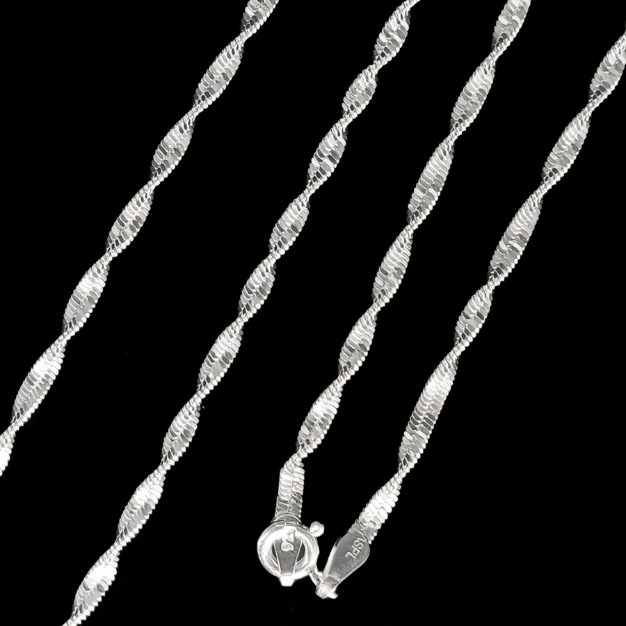 Ribbon Twist Chain 18 inches / 5.59 g