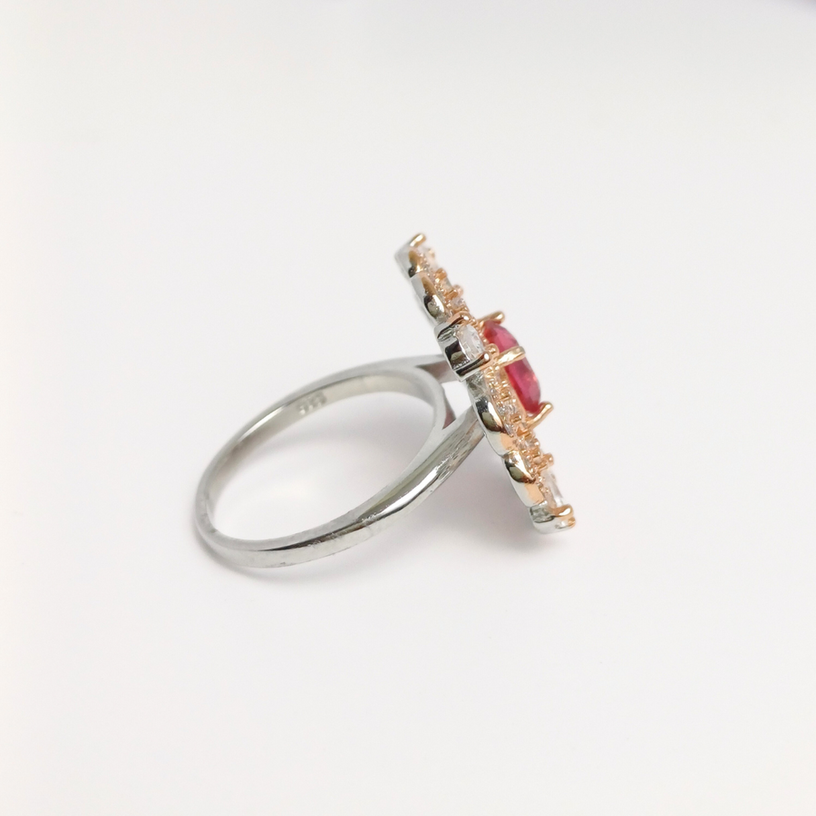 Rose Gold Pink Petal Ring 10 mm / 4.96 g