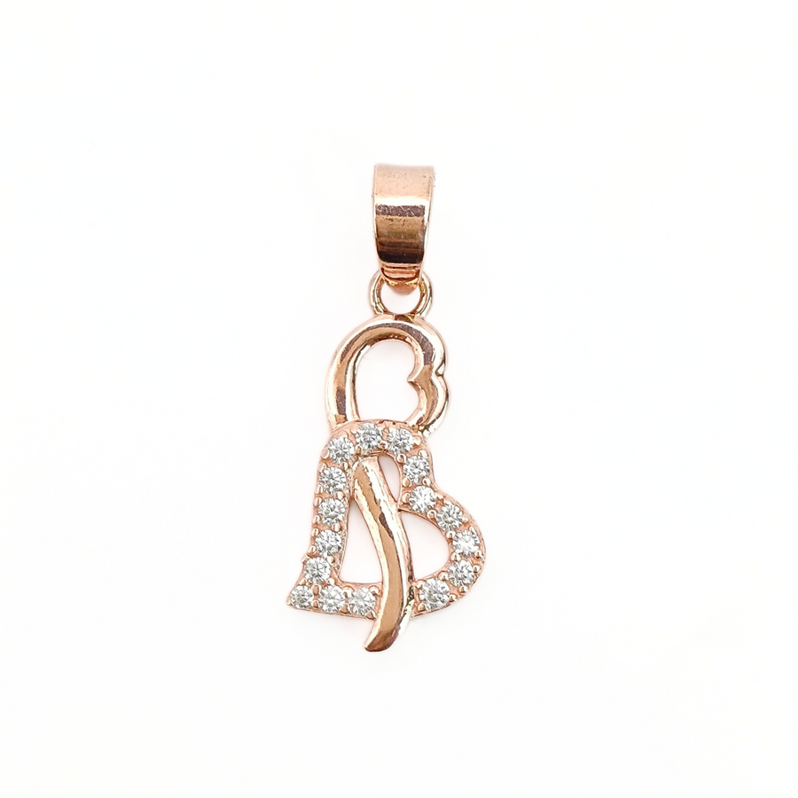 Rose Intertwined Heart Pendant 1.85 g