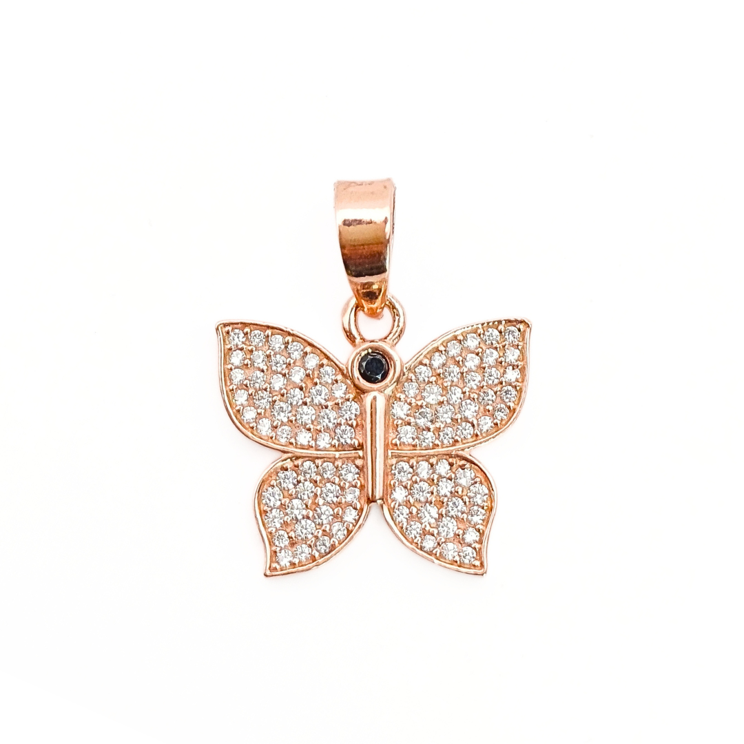 Rose Serene Wings Pendant Free Size