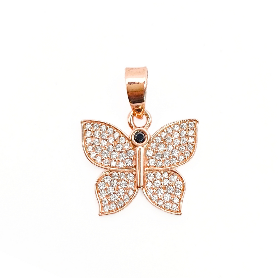 Rose Serene Wings Pendant Free Size