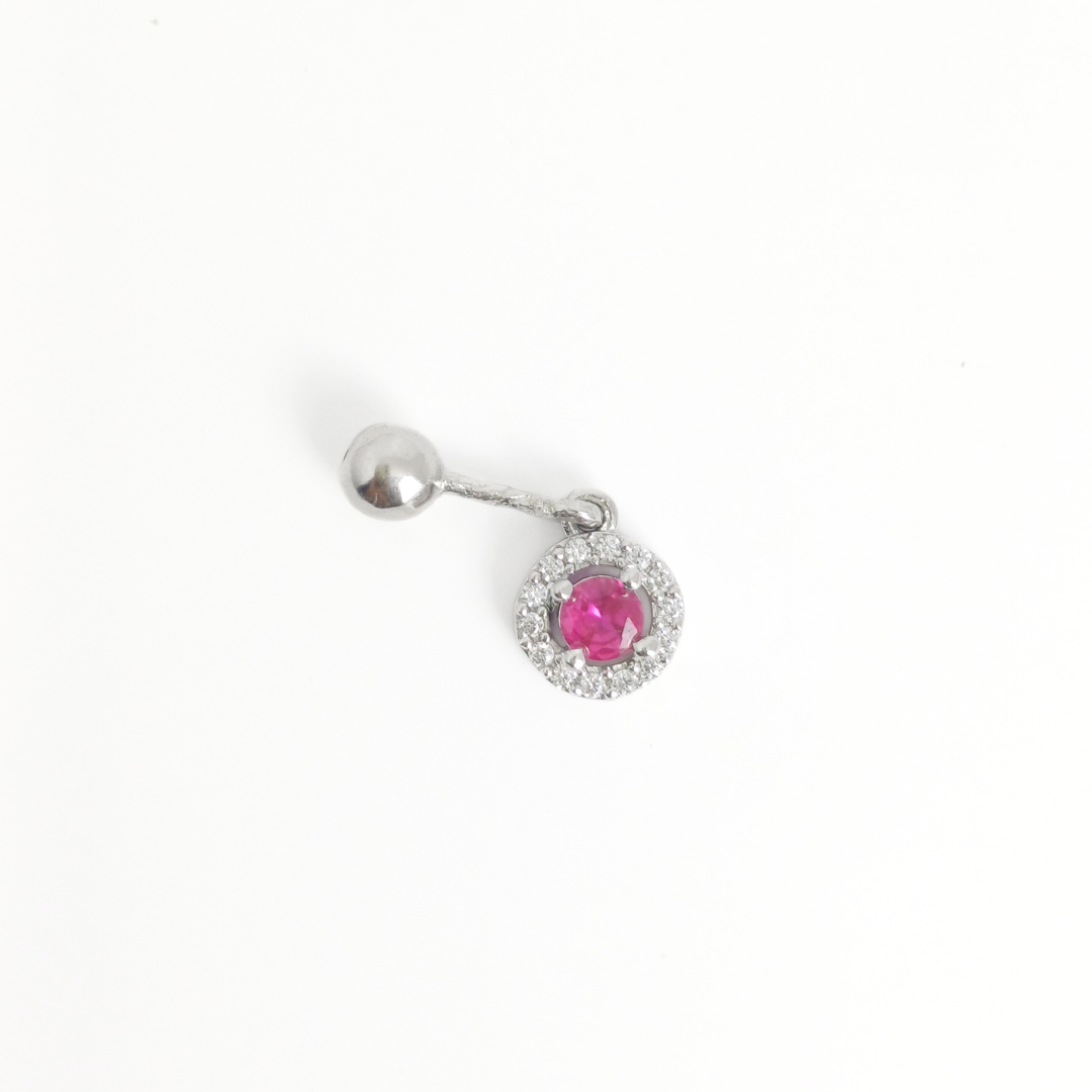 Rosy Glow Helix Stud Free Size