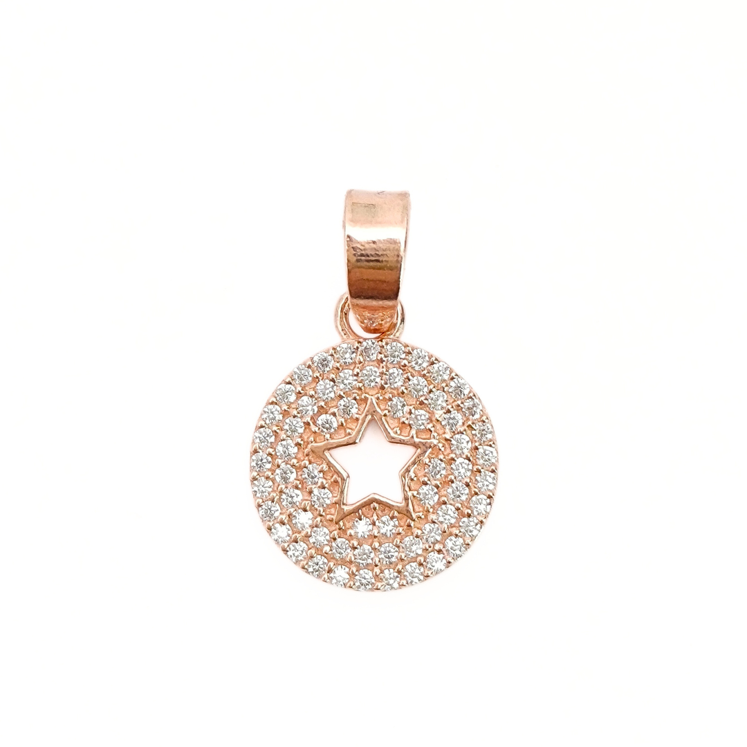 Rosy Starry Orbit Pendant Free Size