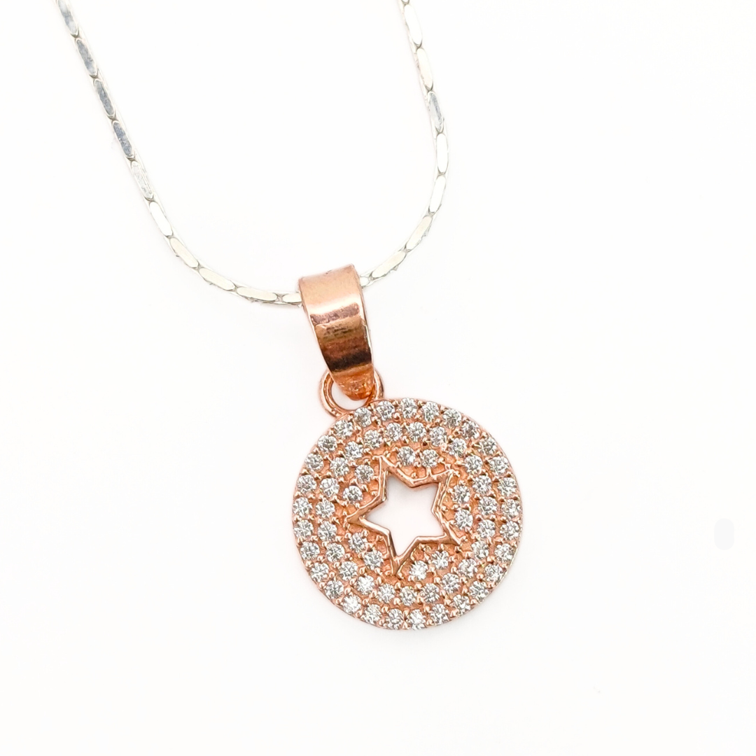 Rosy Starry Orbit Pendant 2.26 g