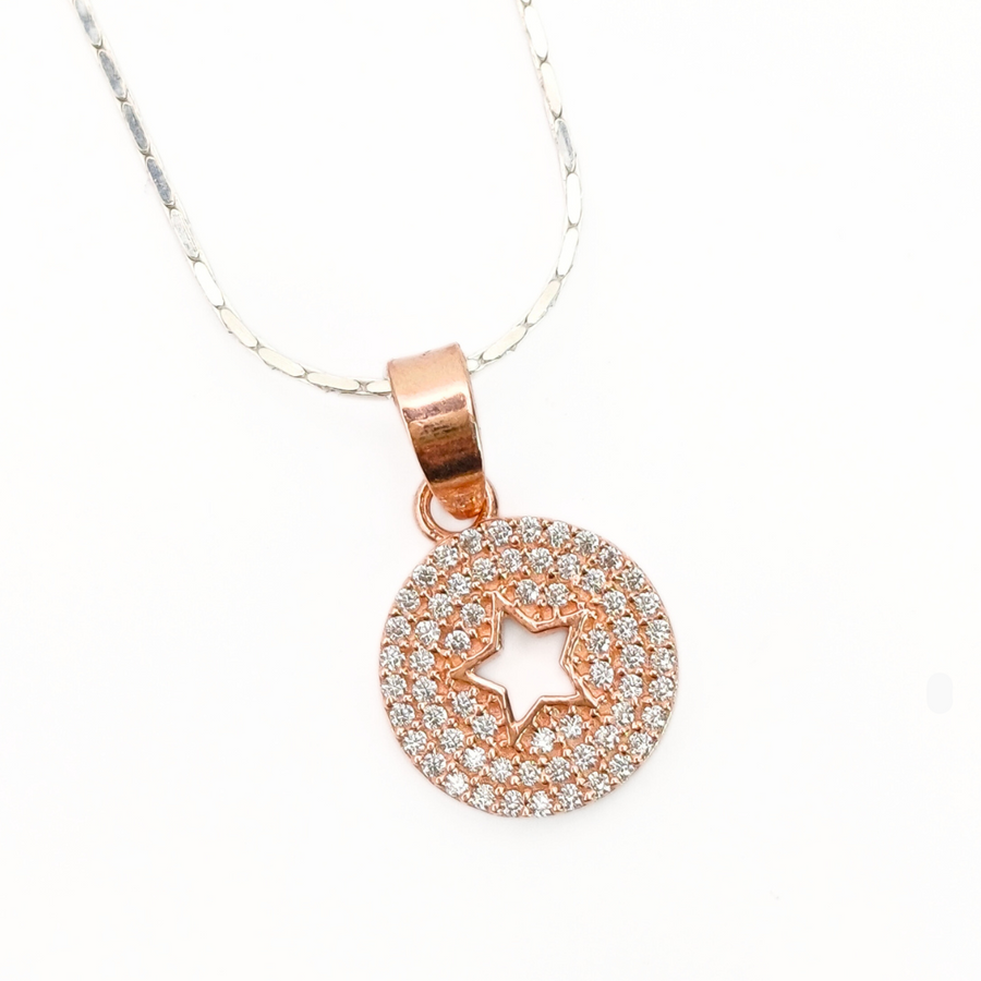 Rosy Starry Orbit Pendant 2.26 g