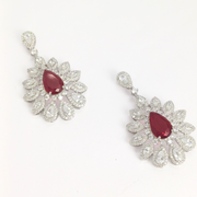 Ruby Bloom Necklace Set 75.88 g