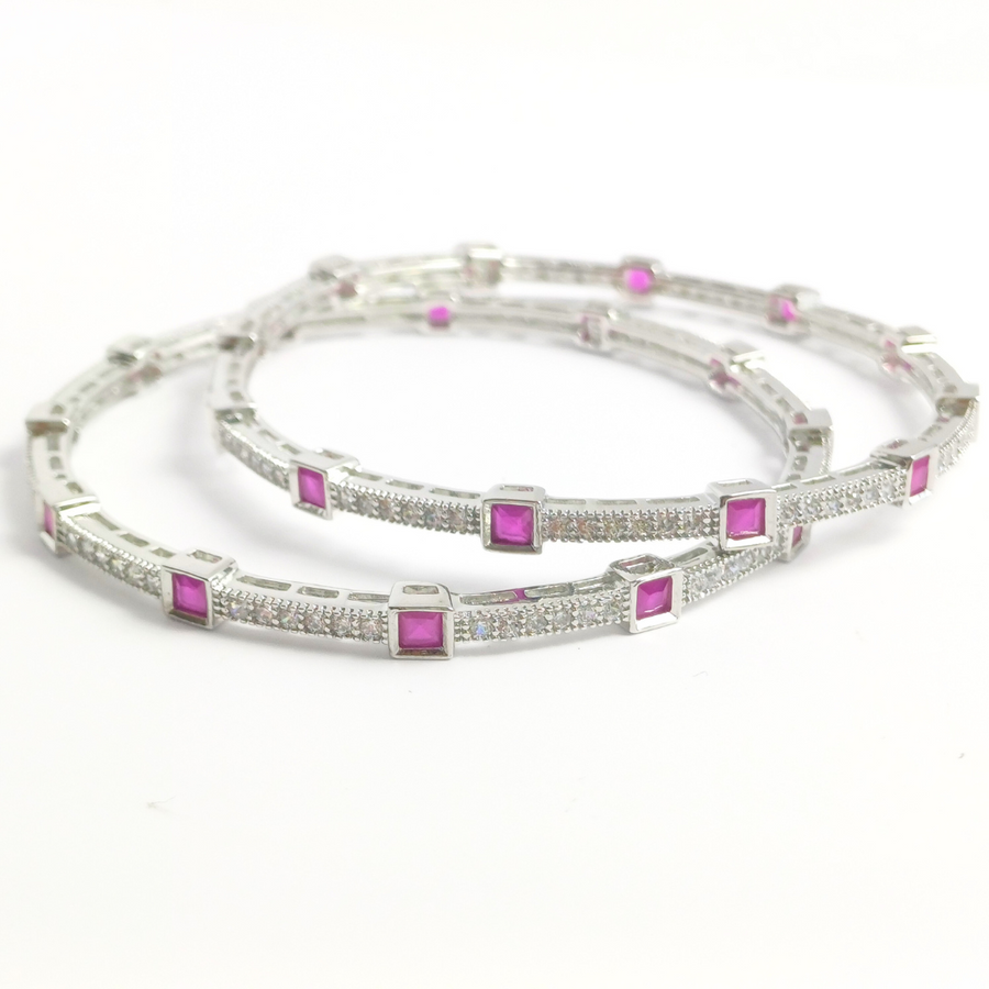 Ruby Glow Bangles 66 mm / 24.21 g