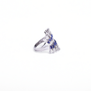 Sapphire Firework Ring 14 mm / 6.48 g