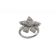 Sapphire Mosaic Bloom Ring 17 mm / 6.91 g