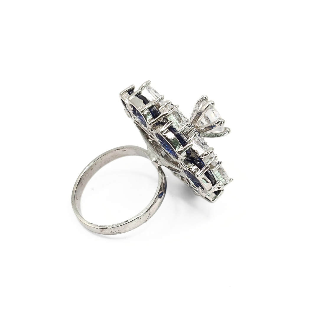 Sapphire Supernova Ring Free Size / 12.53 g