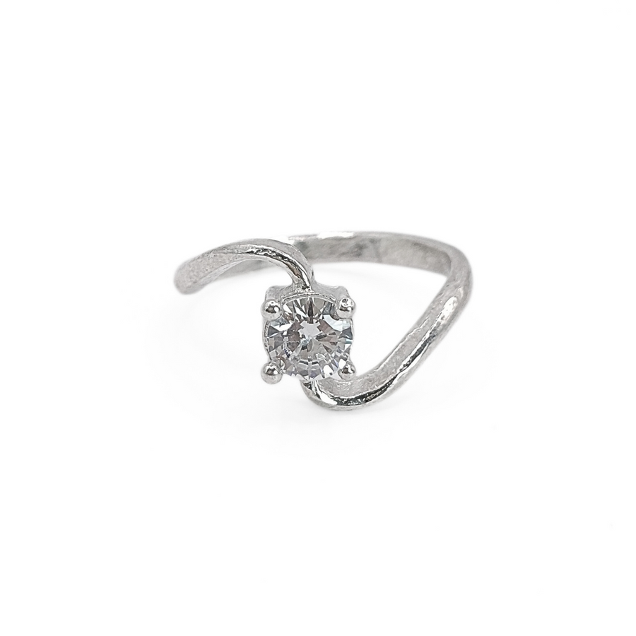 Serpentine Solitaire Ring 11 mm