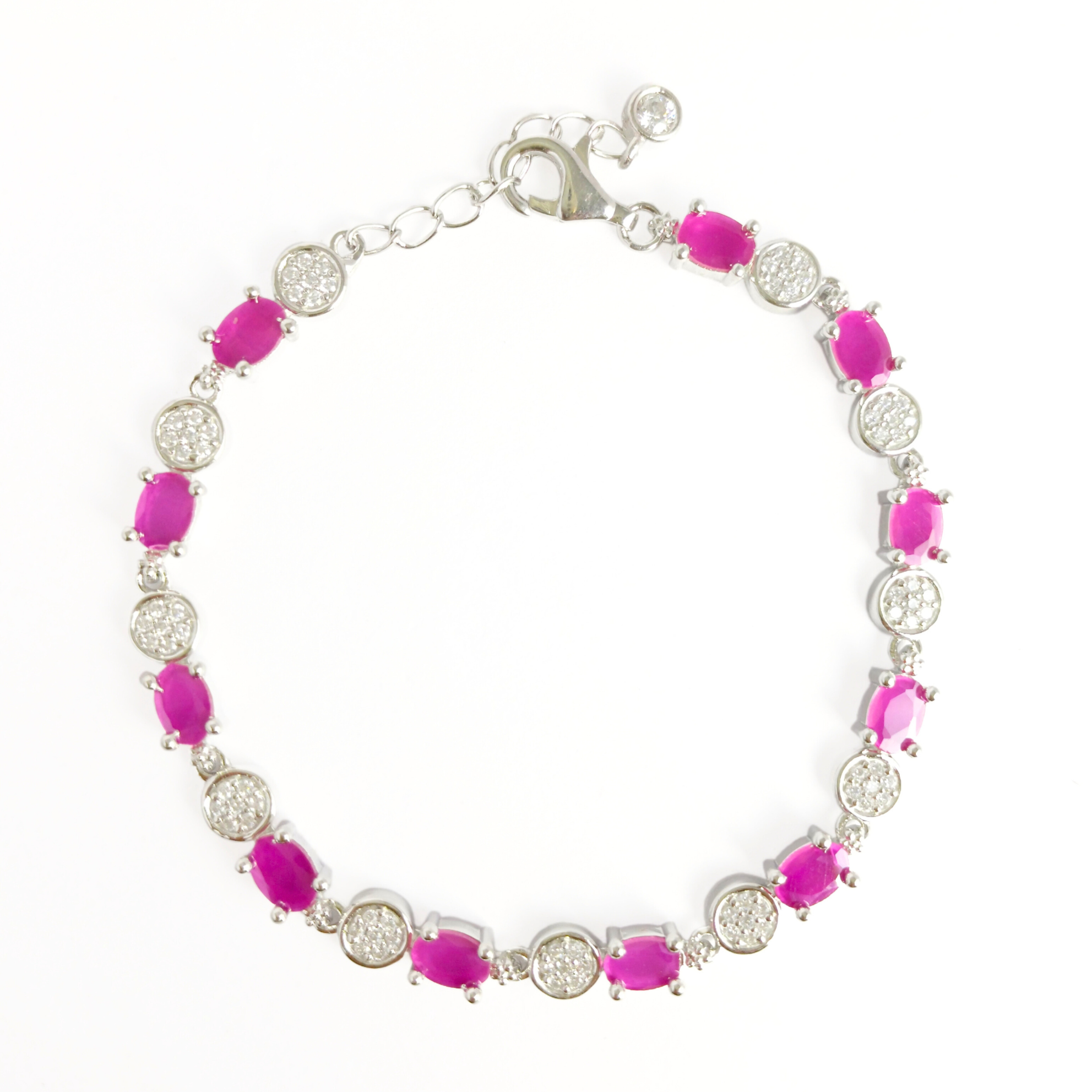 Shimmering Rubies Bracelet Adjustable / 10.43 g