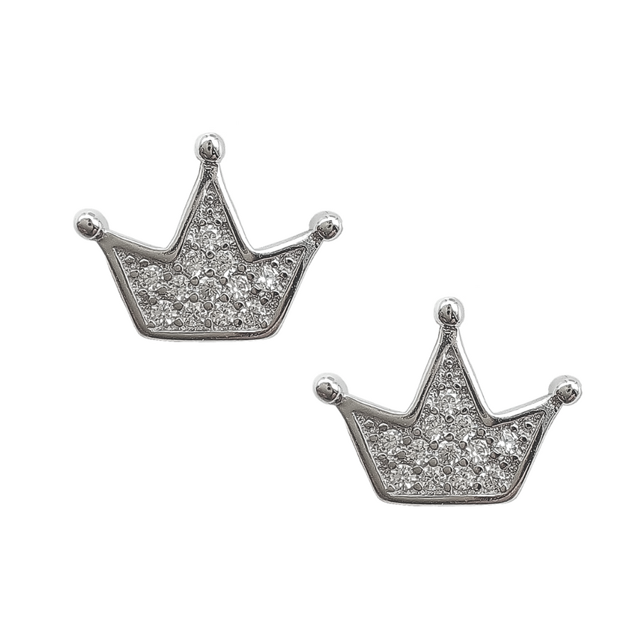 Sparkle Crown Studs Free Size