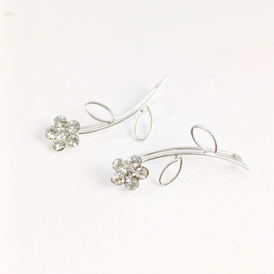 Sparkling Vine Ear Cuffs Free Size