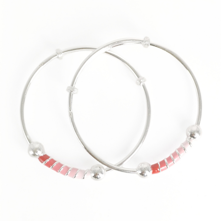 Strawberry Fade Baby Bangles Adjustable