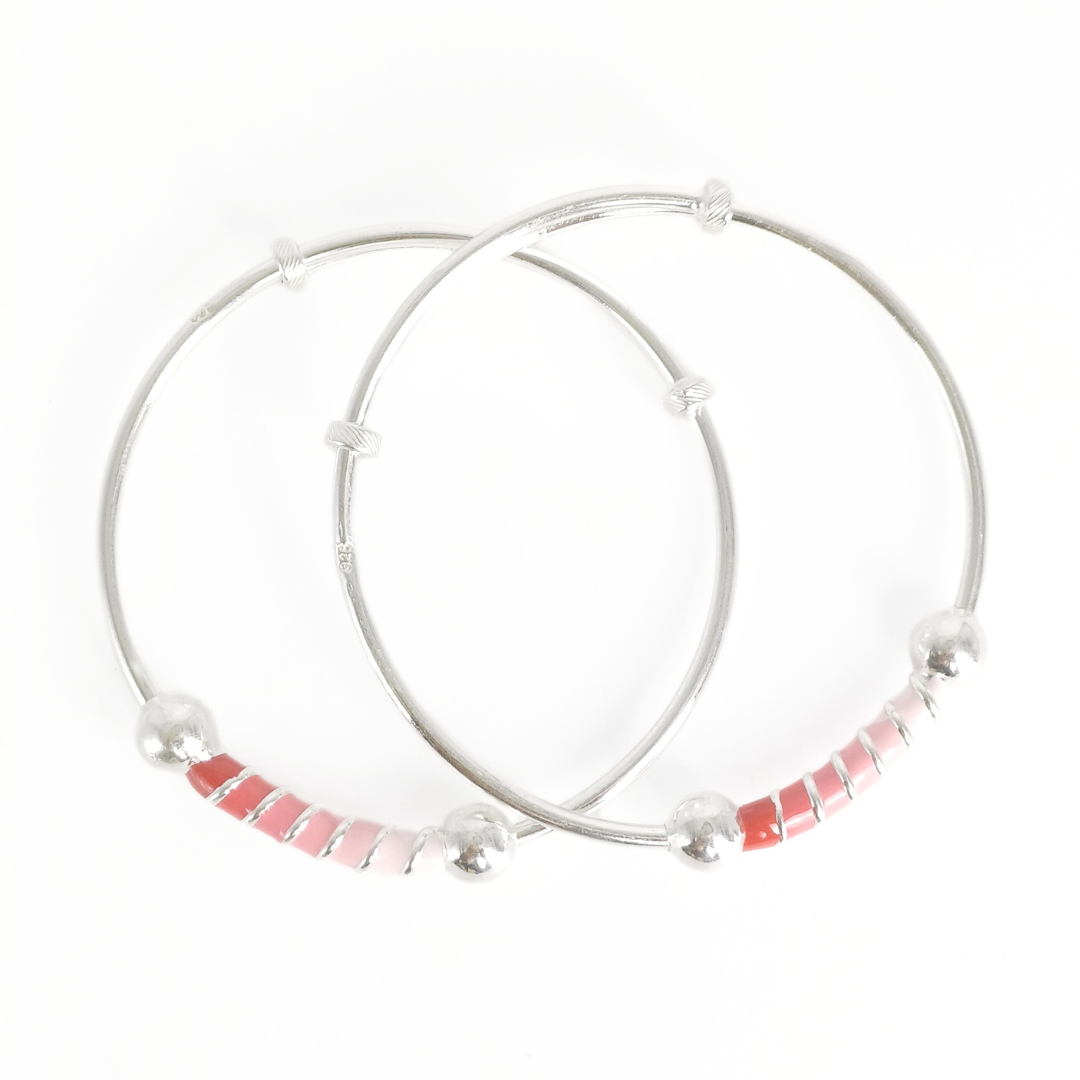 Strawberry Fade Baby Bangles Adjustable / 14.14 g
