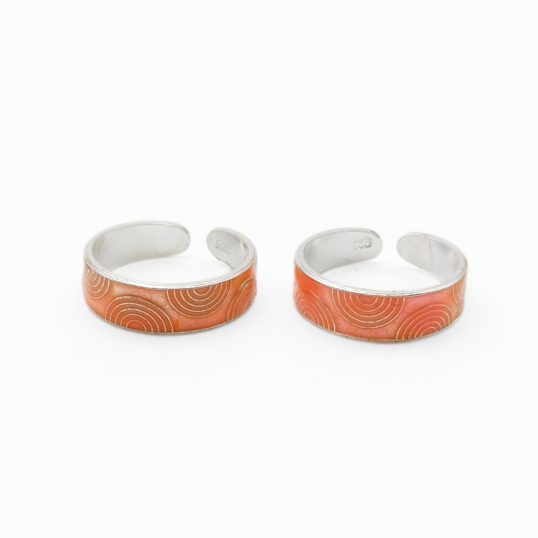 Sunset Glow Toe Rings FREE Size / 3.27 g