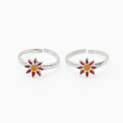 Sunshine & Petals Toe Rings FREE Size / 2.42 g
