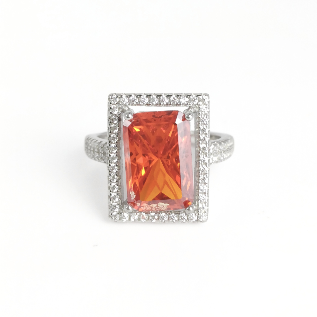 Tangerine Glow Ring 13 mm / 4.96 g
