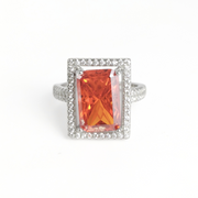 Tangerine Glow Ring 13 mm / 4.96 g