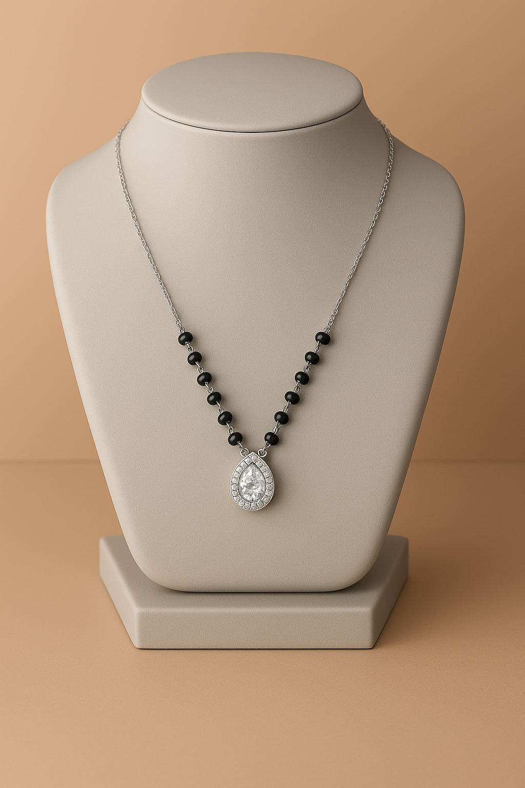 Teardrop Elegance Mangalsutra 18 inches - Adjustable / 3.39 g