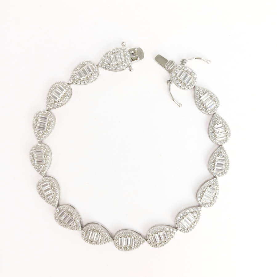Teardrop Sparkle Bracelet 178 mm
