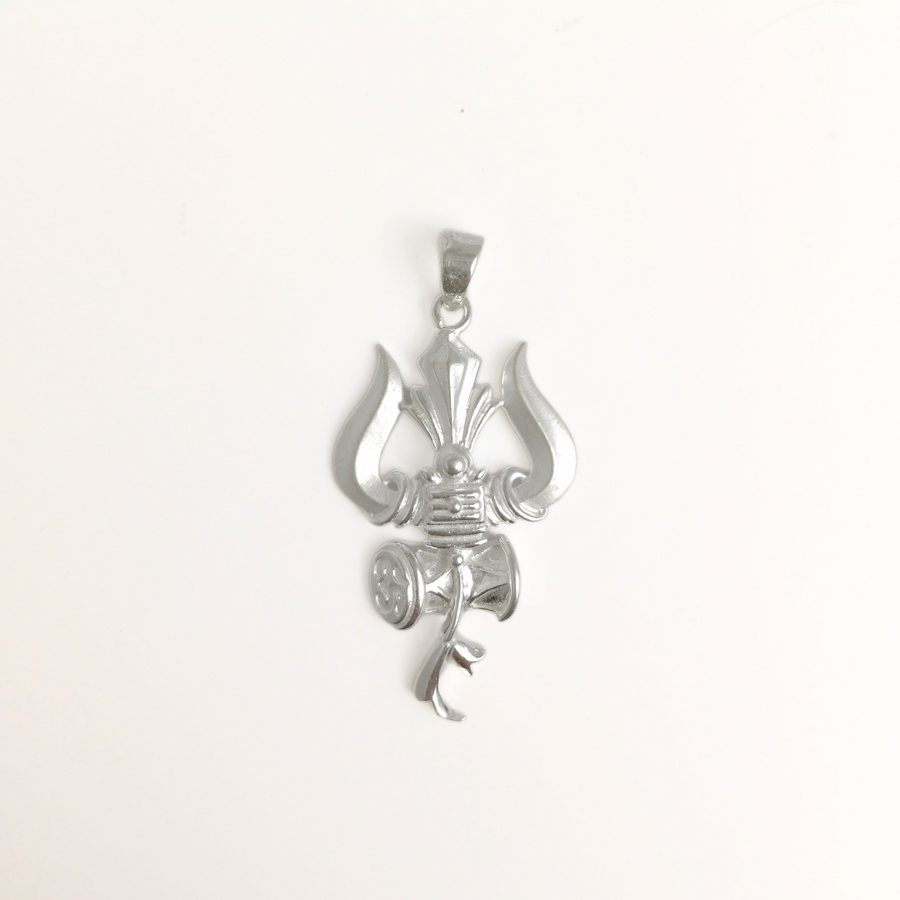Trishul and Damru Pendant Free Size