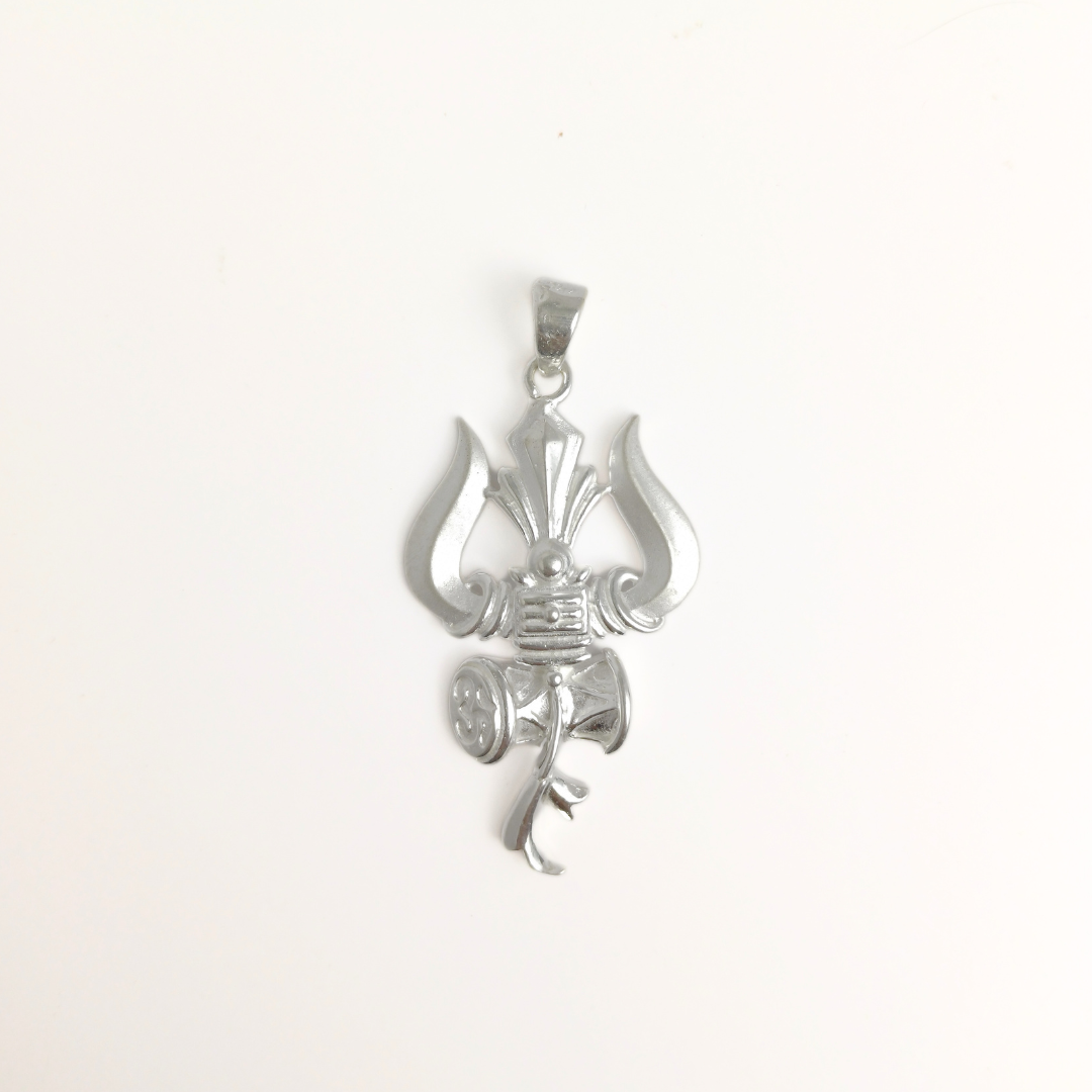 Trishul and Damru Pendant Free Size