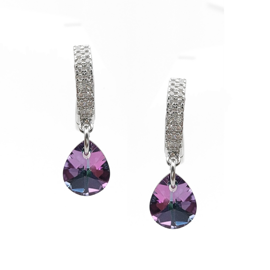 Twilight Teardrop Hoops 3.82 g