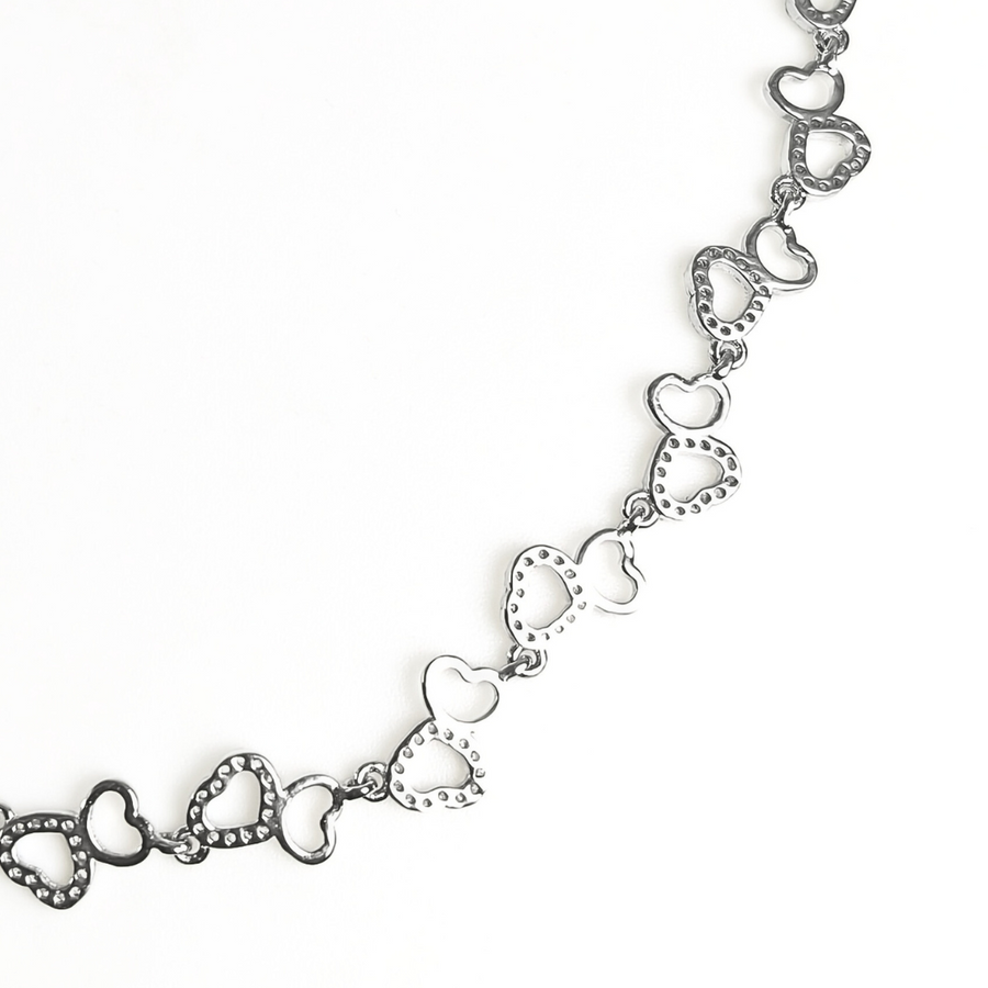 Twin-Flame Hearts Necklace Set 10.11 g