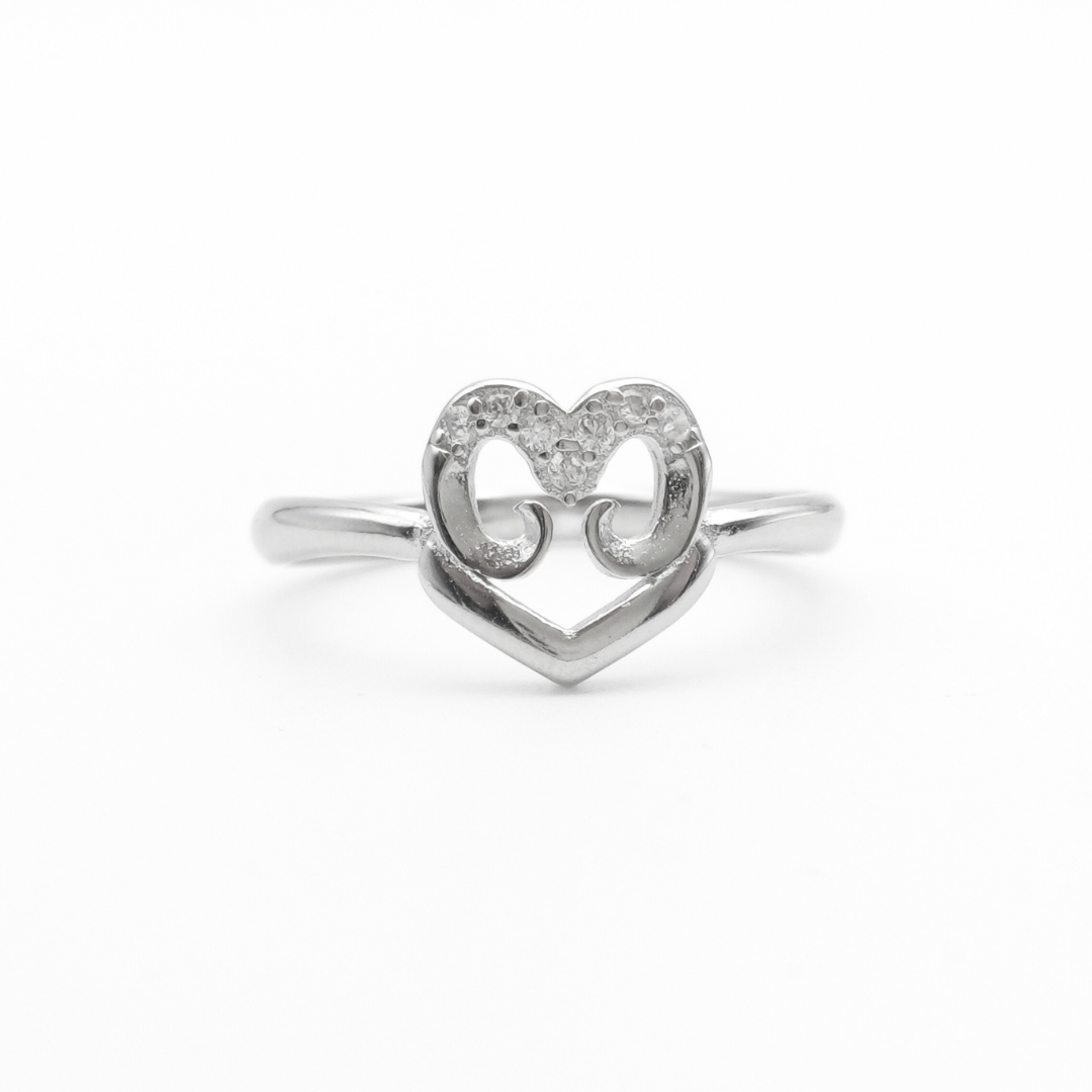 Twin Hearts Ring 10 mm / 1.86 g
