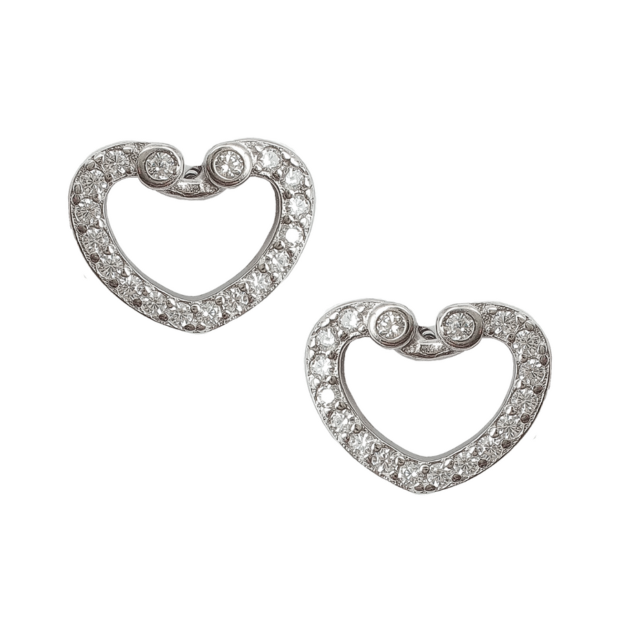 Twin Hearts Studs Free Size