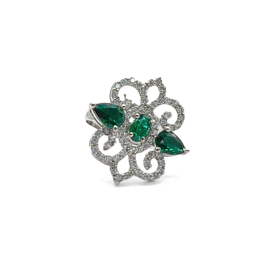 Veridia Lace Ring Free Size / 5.45 g