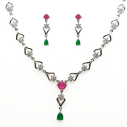 Veridian Rose Necklace Set 20.58 g